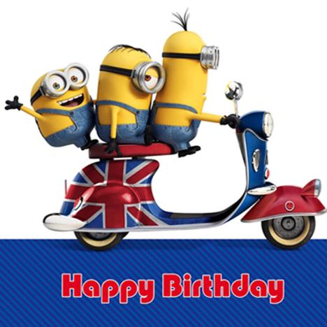 Minions On Scooter Birthday Card £1.85